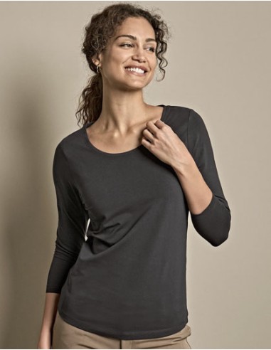 TEE-460-Womens Stretch 3/4 Sleeve Tee